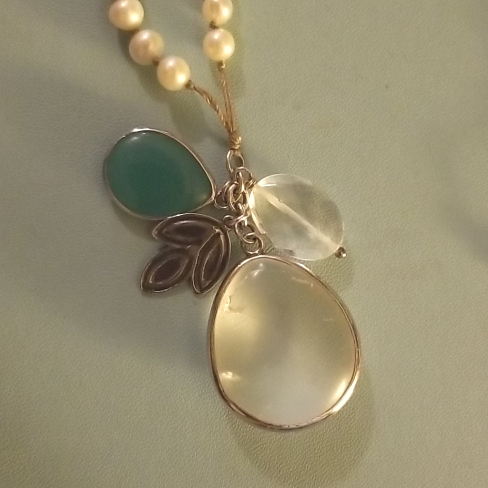 Silpada Crystal Pearl Necklace